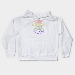 Women Belong Kids Hoodie